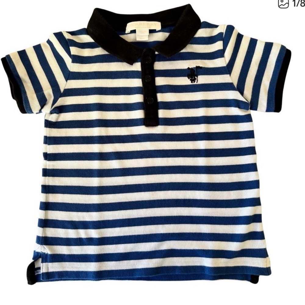 BURBERRY Vest, Striped Polo Shirt, Jeans, & GOLDEN GOOSE sneakers - Picture 2 of 16